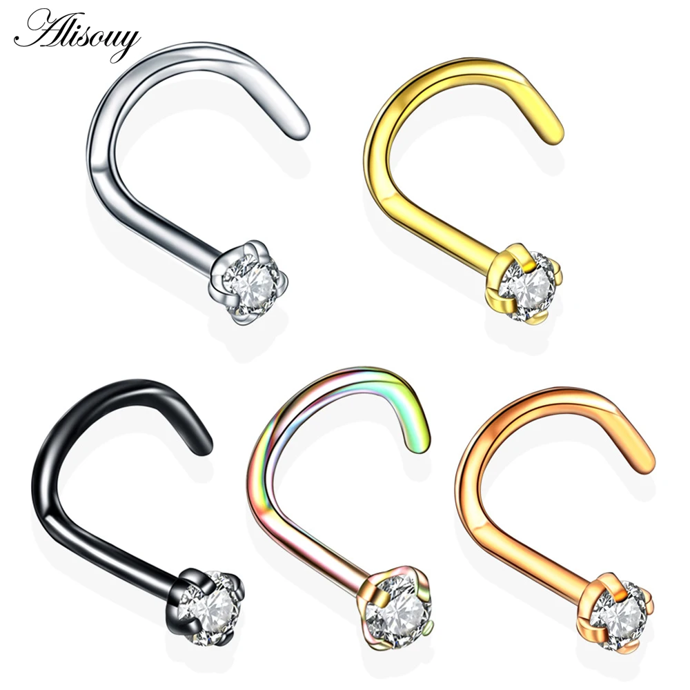 Alisouy1pcCrystal20G0872mmInternallyThreadednoserings