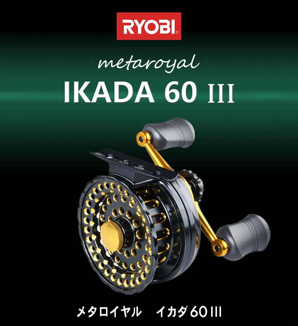 RYOBI IKADA 60 III Рыболовная катушка плот колеса carretilha de pesca 4 шарикоподшипник Передаточное отношение 3,1: 1 рыболовный трек для ловли карпа