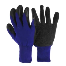 1 пара нейлон с латексным покрытием ладони рабочие перчатки предохранительный захват сад ремонт строитель
