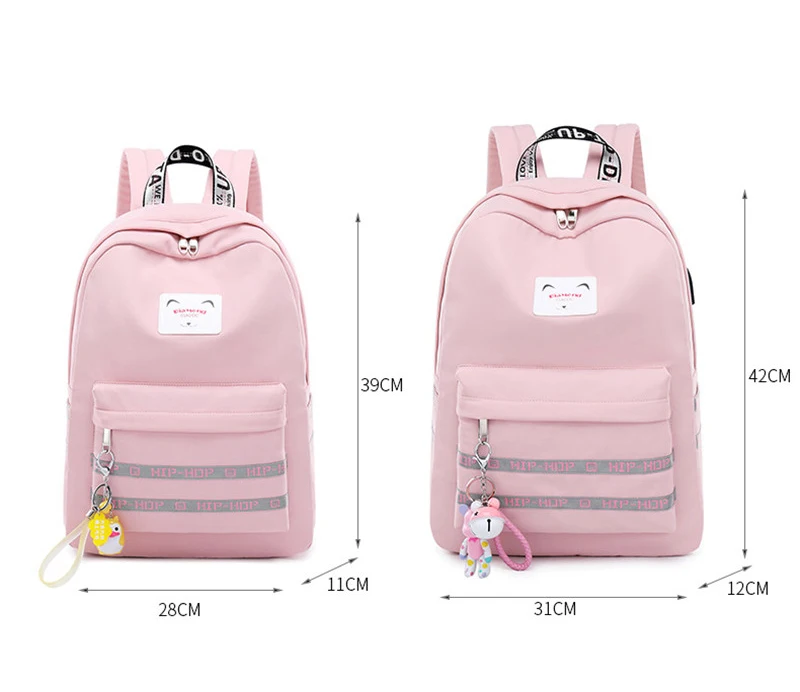 Повседневный женский рюкзак, рюкзаки с usb зарядкой, школьные сумки для девочек-подростков, рюкзак для ноутбука, mochila feminina, школьная сумка