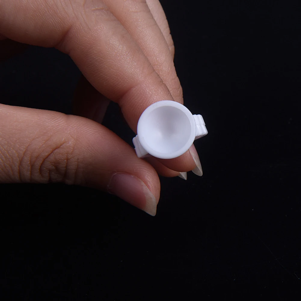500 шт Одноразовые микроблейдинг пигментные клеевые кольца держатель чернил для татуажа S/M/L Аксессуары для макияжа бровей клей для наращивания ресниц чашки