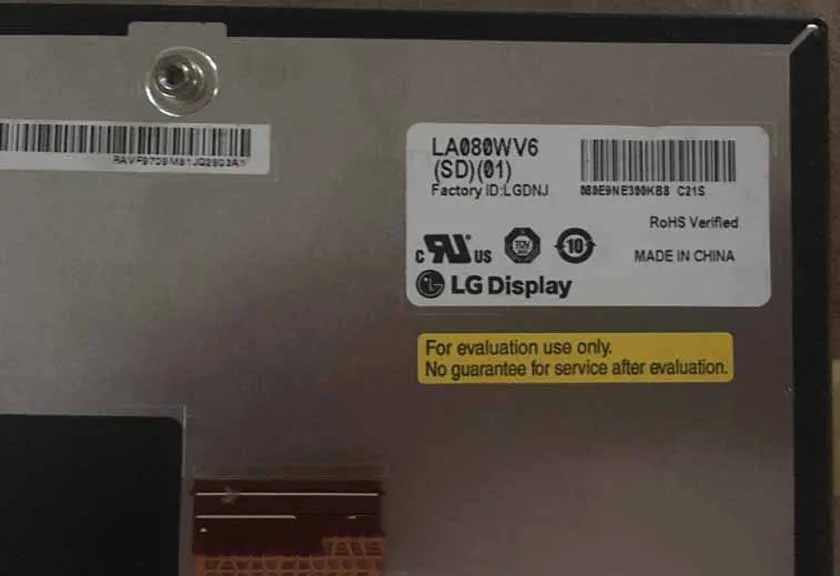 100% оригинальный новый LA080WV6-SD01 Оригинальный ЖК-панель LG LA080WV5-SL01 M270KCJ-K7B