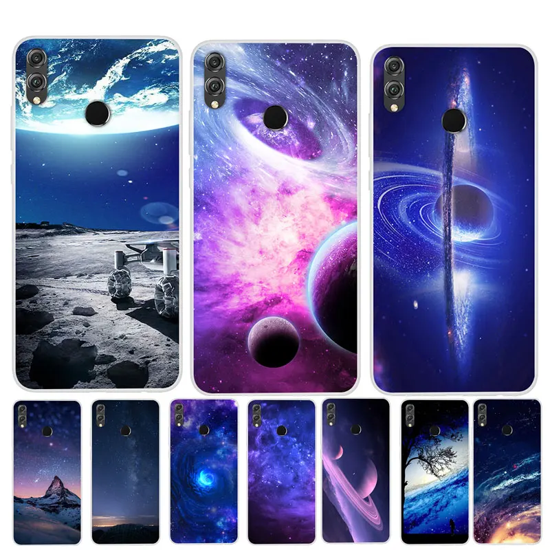 

Silicon Case For Coque Huawei Honor 8X Max Case 7.12" Soft Space Phone Case on For Huawei Honor 8X 8 X X8 6.5" Back Cover Bumper