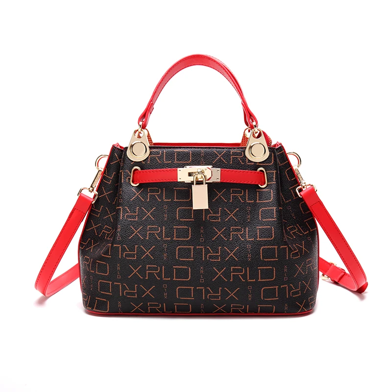

KYYSLO printing Women's bag handbag Korean version of the wild fashion Women shoulder Messenger bag Pu leather handbag