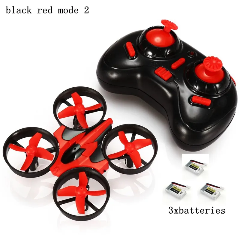 Eachine E010 Мини 2,4G 4CH 6 A xis 3D Безголовый режим функция памяти RC Квадрокоптер RTF RC маленький подарок детские игрушки - Цвет: Red 3battery Mode2