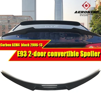

E93 2 door Convertible Spoiler Rear Diffuser Trunk Wings M4 Style Carbon Fiber For 3 Series 325i 330i 335i Trunk Spoilers 06-13