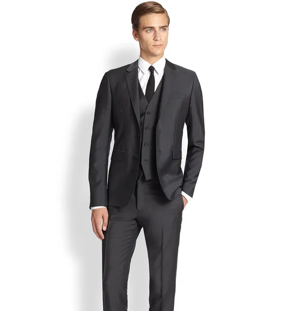 New Arrival Men Blazer Business Prom Grey Charcoal Party Suits New Arrival Men Blazer Business Prom Grey Charcoal Party Suits Wedding For Tuxedos Groom