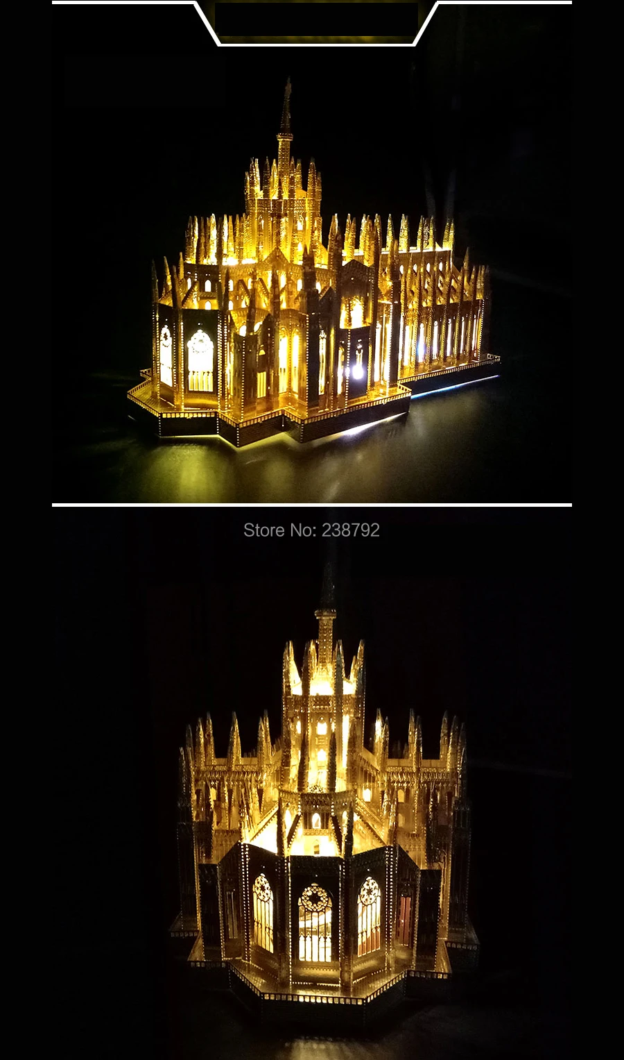 3D металлическая головоломка Миланский кафедральный собор, 255 деталей, Duomo di Milano, строительные модели, наборы, сделай сам, 3D лазерная резка, пазлы, игрушки для детей и взрослых