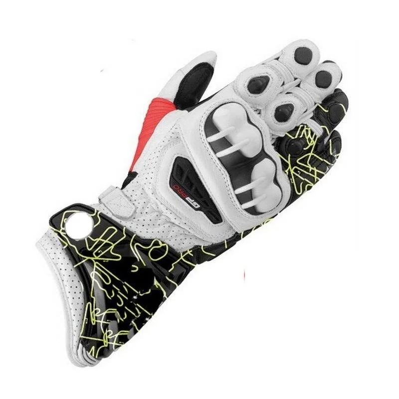 

2019 New 9 Colors 100% Genuine Leather GP PRO Motorcycle Long Gloves Racing Driving GP PRO Motorbike Original Cowhide Gloves