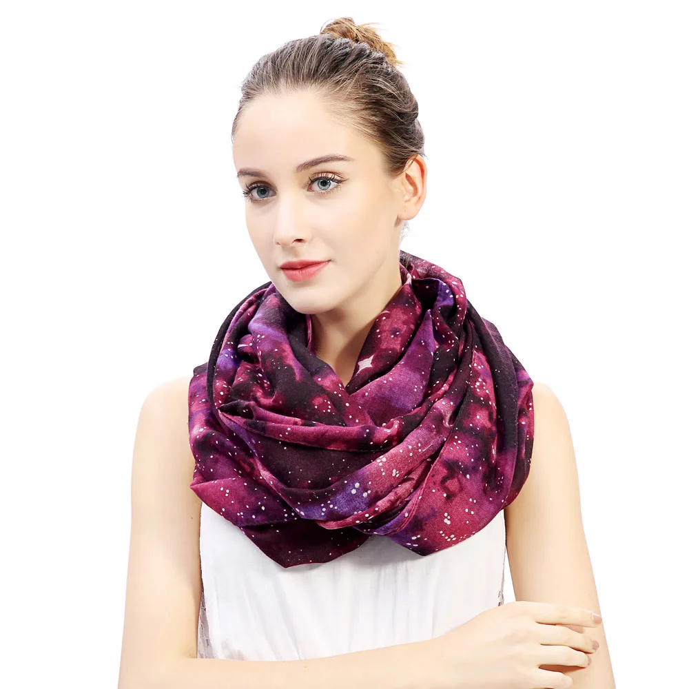 galaxy print scarf