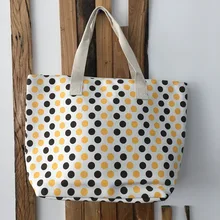 Парусиновая пляжная сумка ткачество сумка с печатью плечо эко-сумка