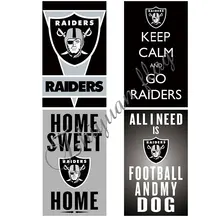 Digital Oakland Raiders Flag CUSTOM Sport Banner World Series Digital (Las Vegas Raiders) Banners
