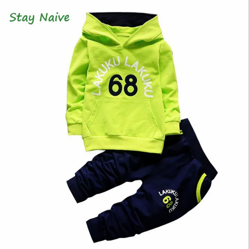  Boys Tracksuit Spring Autumn Children Clothing Sets Cotton suit Hooded+Pants 2 Pcs Sport Suit Boy Clothes Set Costumes