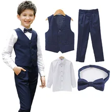 Комплект жилета для мальчиков, комплект детской одежды, костюмы для мальчиков на свадьбу, одежда для выпускного вечера, Детский фортепиано костюм для мальчика, 3 предмета, жилет, рубашка, штаны