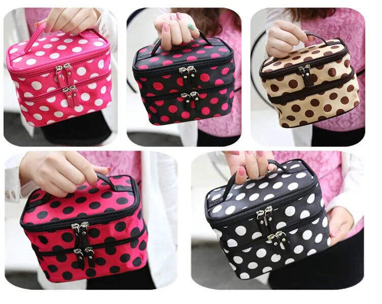 New Cute cosmetic bags Women Lady Travel Makeup bag make up bags box