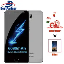 OUKITEL K6000 ПЛЮС Смартфон 4 ГБ RAM 64 ГБ ROM MTK6750T Octa Ядро 5.5 “Экран FHD 16MP Камера 6080 мАч 4 Г Мобильный Телефон Android 7.0