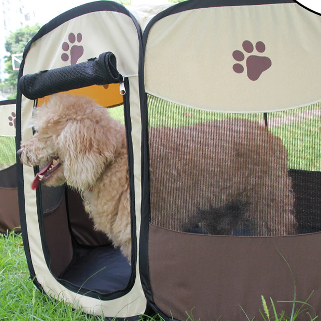 Палатка для домашних животных портативный складной домик для собак клетка для собак кошка палатка манеж щенок питомник восьмиугольный забор простой в эксплуатации на открытом воздухе Принадлежности