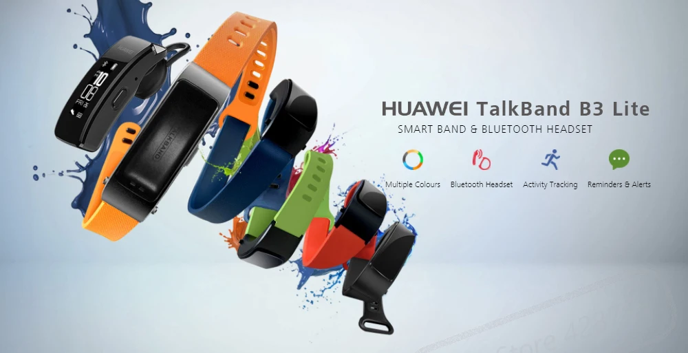 Смарт-браслет huawei Talkband B3 Lite, bluetooth-гарнитура, ответ/завершение вызова, запуск, сон, Автотрек, будильник, сообщение