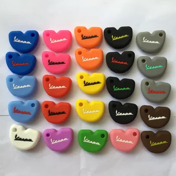 

25pcs Rubber Silicone Key Covers For Vespa S LX LXV GTS SPRINT PRIMAVERA Piaggio New Fly 3vte 125 gts gtv 250 300 Key Holder