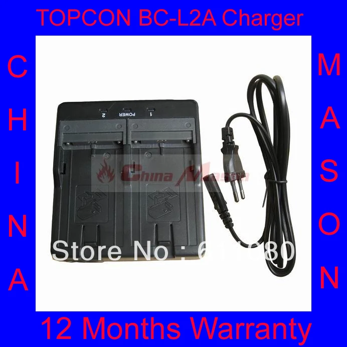 

Topcon Dual Charger BC-L2A for BT-L2, BDC46, BDC58 and BDC70 Battery