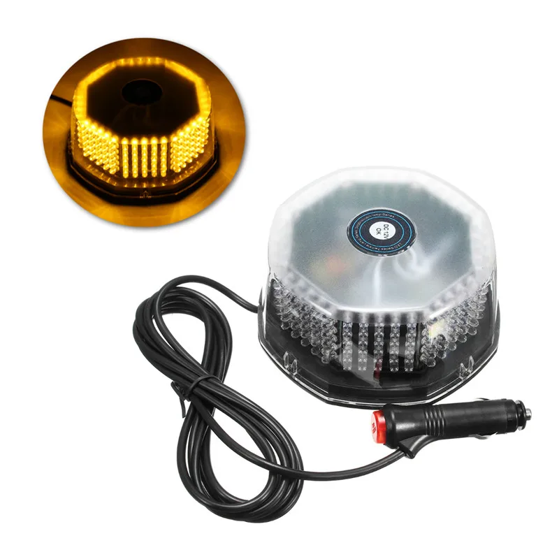 

12V 36W Flashing Strobe Beacon Emergency 240 LED Warning Light Car Auto Amber Lamp Round Ceiling Lamp Octagonal Warning Light