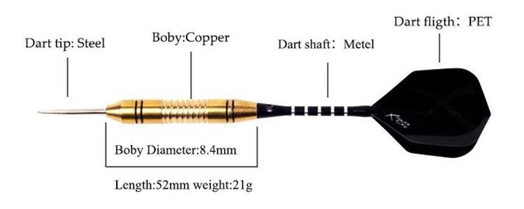 3 шт./компл. медные профессиональные дротики 20 г 22 г 23 г 24 г 25 г 26 г розовое золото Цветные дротики со стальными наконечниками с лазерными красными древки для Дартса 8 цветов