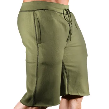

GYMPXINRAN Summer Cotton Casual Shorts Loose Shorts Drawstring Waist Bermuda Sweatpants Fitness Short Jogger Gyms workout Shorts