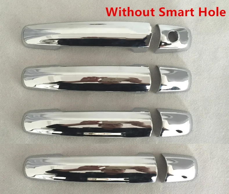 handle without samrt Luhuezu хромированная дверная ручка Чаша Ручка крышка для Suzuki Vitara аксессуары - Цвет: handle without samrt