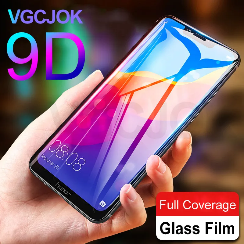 

9D Full Cover Tempered Glass For Huawei Honor 9 10 Lite 9i 10i 20i Screen Protector Glass On Honor 10 8X 8C 8A V9 Play V10 Film