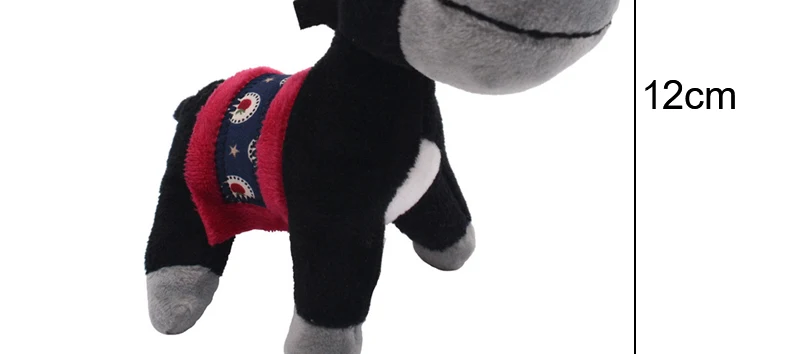 Cute Donkey Soft Plush Keychains Animal Small Pendant Dolls Stuffed Toys Mini Bag Decoration Burro Neddy Newest Girl Gift Lovely _02