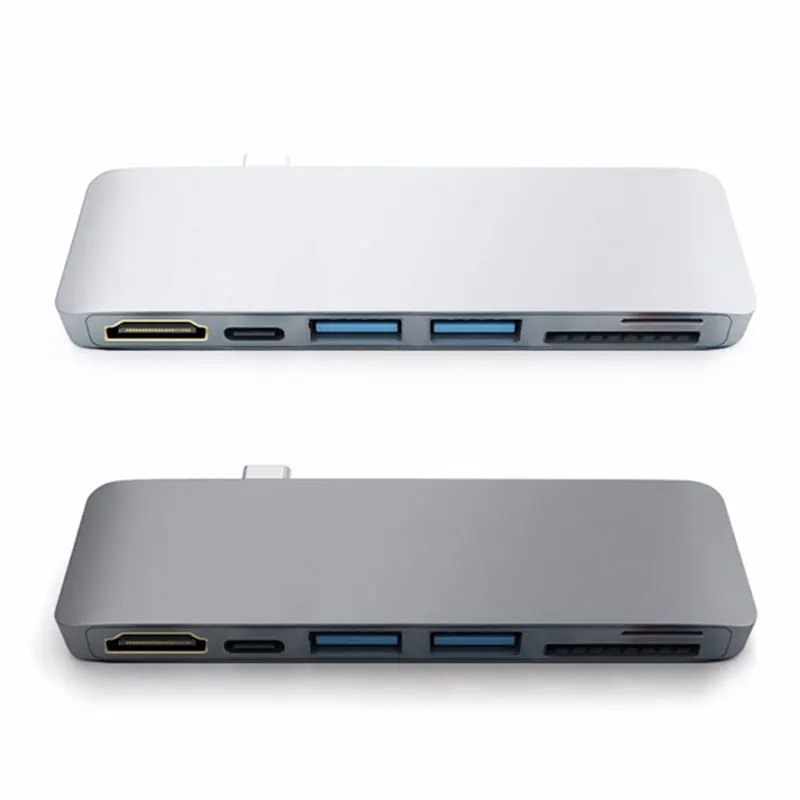 Uosible Thunderbolt 3 адаптер usb type C к HDMI Поддержка DEX PC режим для телефона samsung с PD TF SD Reader слот USB 3,0