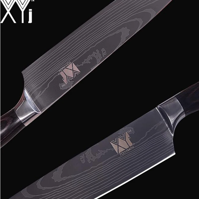  XYj Knife Set Professional Chef Knife Cleaver Knives Slicing Santoku Knives Fit Magnetic&Stainless  - 4000377190520