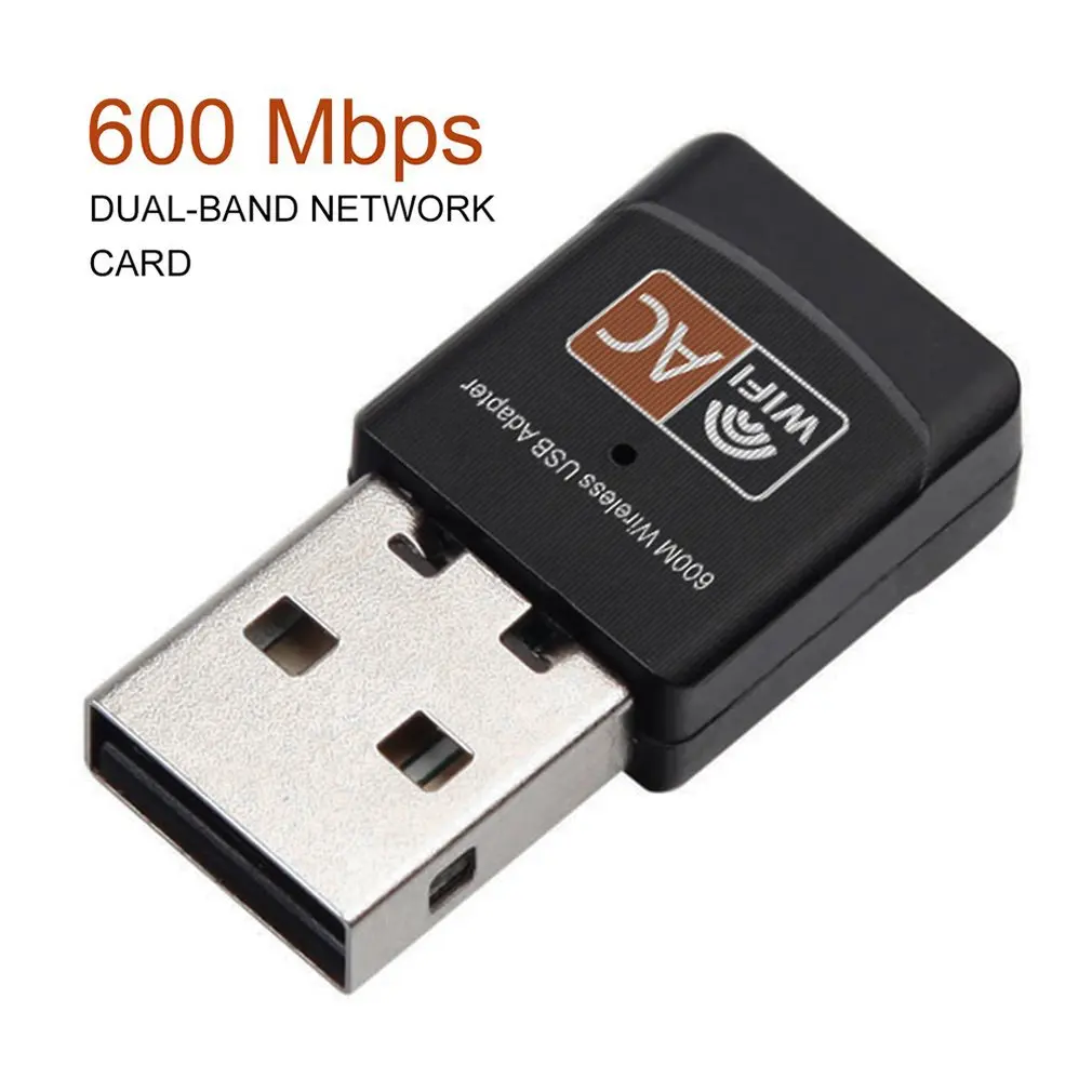 2,4 ГГц 5 ГГц wifi адаптер 802.11ac двухдиапазонный беспроводной адаптер Сетевая карта с интерфейсом USB Wi-Fi ключ для настольного ноутбука ПК
