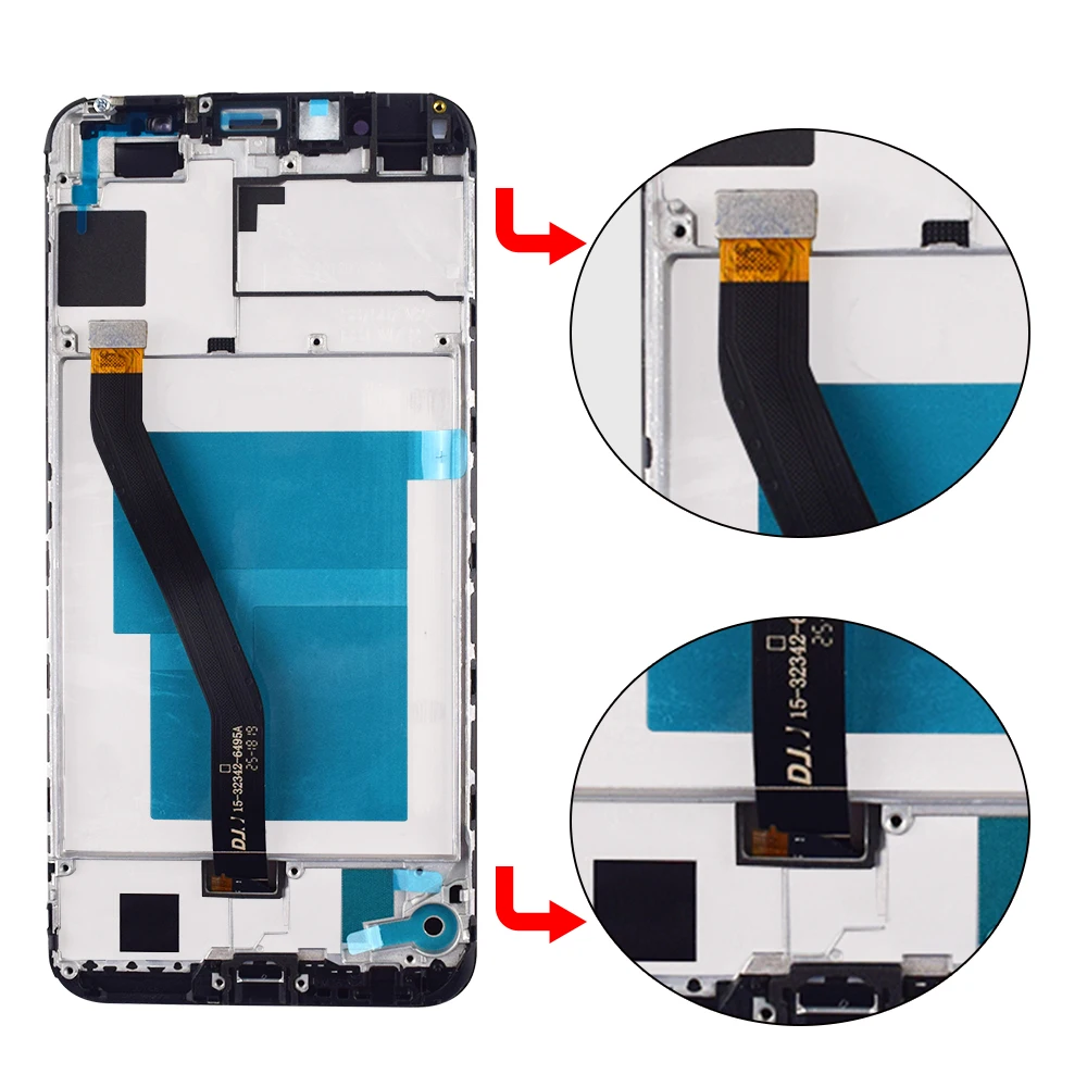 ЖК дисплей для Huawei Honor 7A Pro LCD сенсорный AUM l29 L41 кодирующий преобразователь