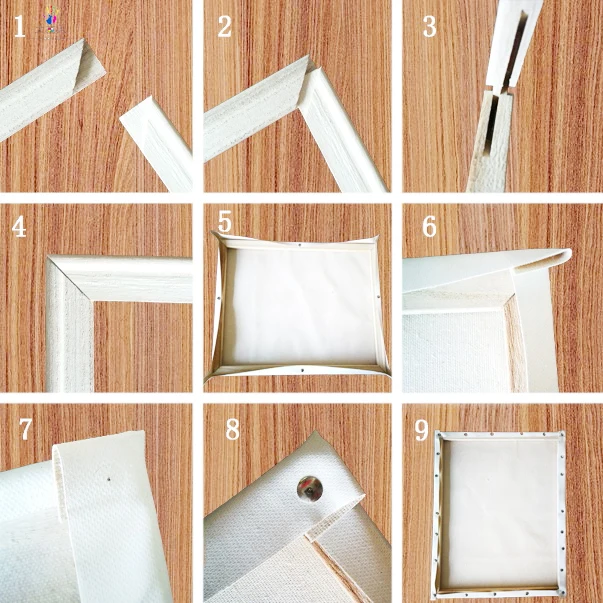 Краска по номерам DIY деревянная рамка холст сборка масляная живопись из четырех