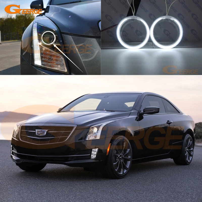 

For Cadillac ATS 2012 2013 2014 2015 Excellent angel eyes Ultra bright illumination CCFL angel eyes kit Halo Ring