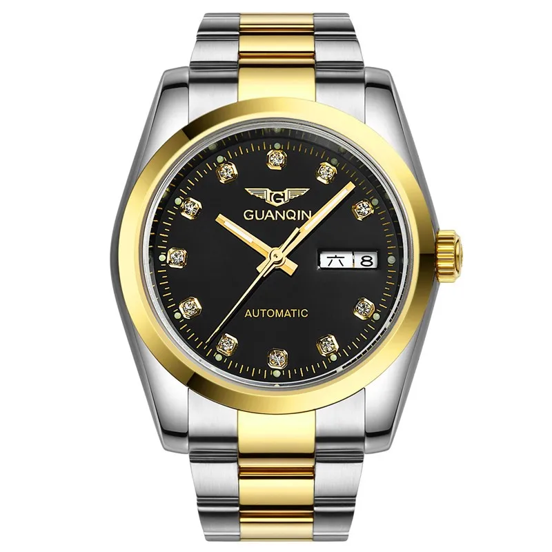 GUANQIN Watch Men Date Water Resistant Automatic Self-Wind Mechanical Wristwatches Luxury Man Watch 2017 Small Men's Watches (24)