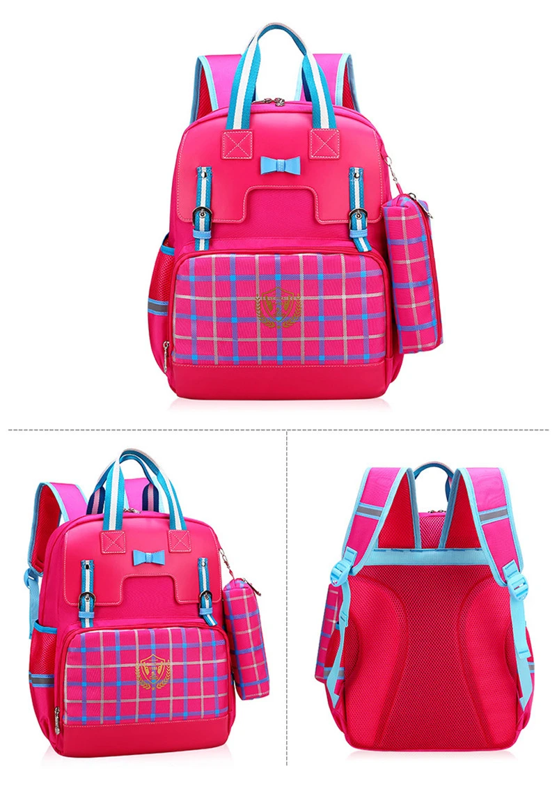 Новые детские школьные сумки для девочек, рюкзак принцессы в британском стиле, ортопедический ранец, Детская сумка-портфель, сумка-книжка для 1-6 класса, mochila
