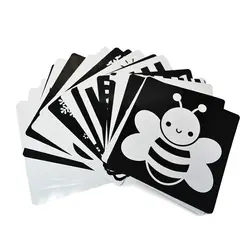 21x21 см черный и белый карты для дошкольных образовательных ребенка визуальной учебная карточка карточки с животными Бесплатная доставка