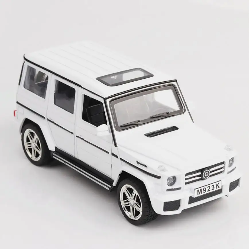 1/24 Mercedes G65 AMG игрушечные машинки модель автомобиля со звуком& светильник Коллекция игрушечных автомобилей, Детские кубики, игрушки для мальчиков для детей