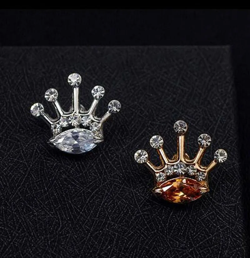 Мужская/Женская Брошь Стразы в форме короны 2 цвета|brooch jewelry|pin manbrooch fashion |