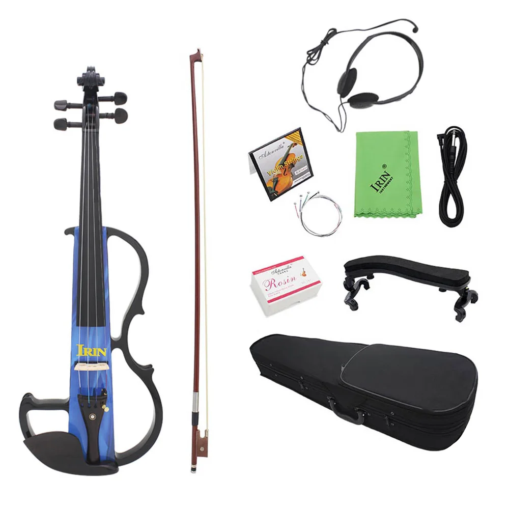 

IRIN AU-05 Electroacoustic Violin Sets with Waterproof Bag Popular High-quality Maple Wood Durable Unique Body Design 3.5mm Jack