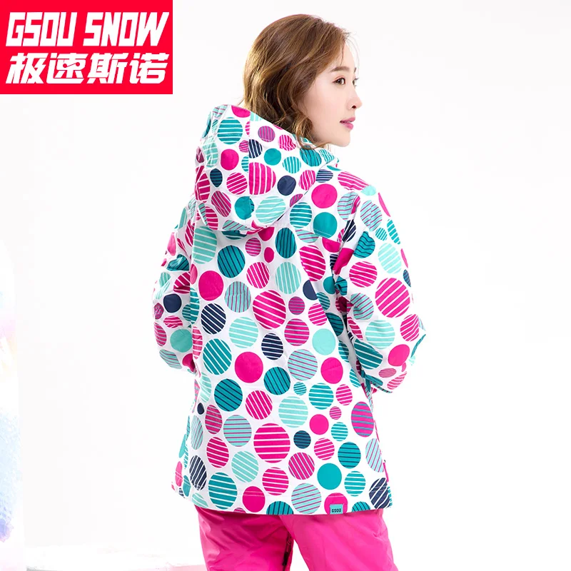Gsou traje de esquí de montaña nowboard Chaquetas Chaqueta de invierno para las mujeres Veste mujer traje de esquí chaquetas de esqui