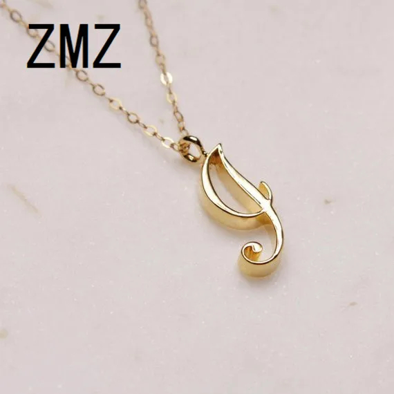 

ZMZ 30pcs/lot 2018 Europe/US fashion English letter pendant lovely letter I text necklace gift for mom/girlfriend party jewelry