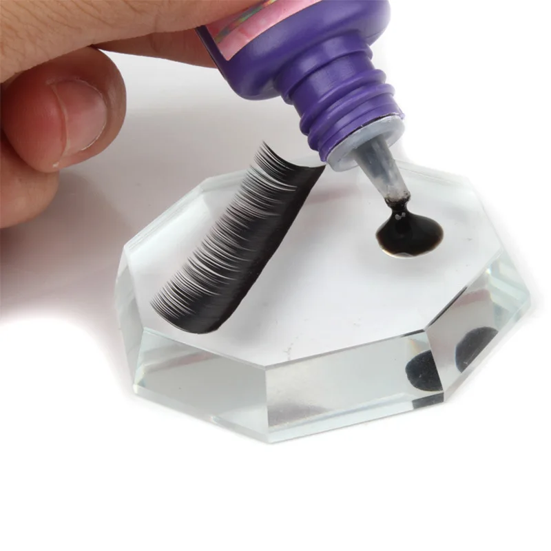 3Pcs Octagon Grafting Eyelash Extension Holder Glue Stick Eyelash Glue