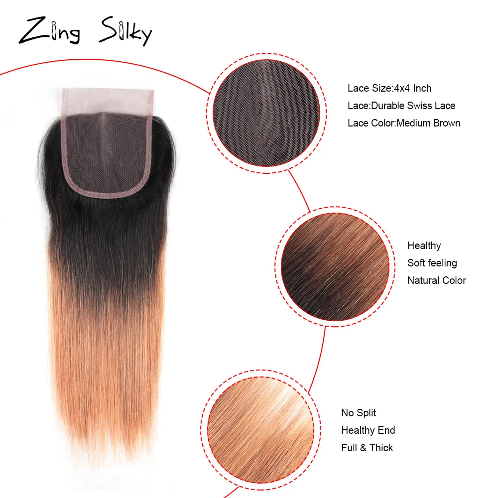 Brazilian Ombre Bundles With Closure Remy Human Hair Straight Extensions Hair Weave Vendors 10 To 26 inches Bundles With Closure Brazilian Ombre Bundles With Closure Remy Human Hair Straight Extensions Hair Weave Vendors 10 To 26 inches Bundles With Closure