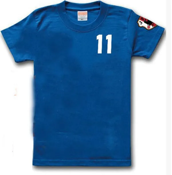 

Captain Tsubasa Misaki Taro Tsubasa Ozora Blue Tee Shirt Short Sleeve Men Jersey T-shirt