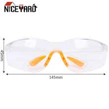 NICEYARD Outdoor Safety Eye Protective Goggles Anti-dust Sand Prevention Labor Insurance Glasses Unisex Soft Silicone Nose Clip