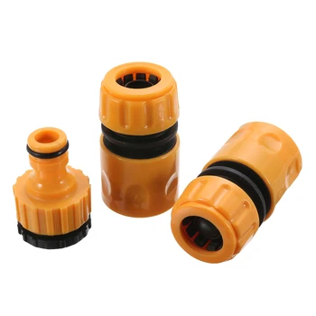 

3Pcs Quick Tap Water Connector Adaptor Fast Coupling Adapter Drip Tape Garden Water Hose Pipe Watering Irrigation Tools Set