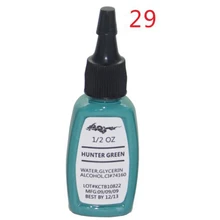 Темно-зеленого цвета, Перманентный макияж, пигмент, профессиональное коричневое 15 мл/бутылка(1/2 OZ) косметические чернила для татуировки краски для лица губ для бровей 5 шт./лот